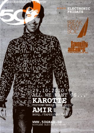 All we want is... Karotte Werbeplakat