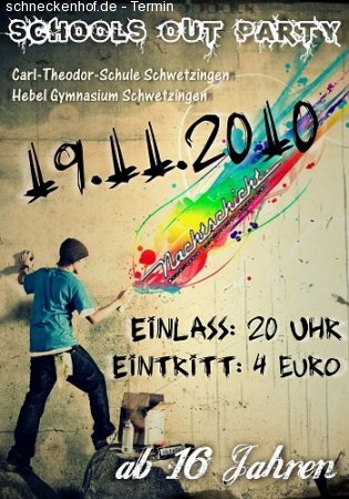 School's out - CTS - HG Werbeplakat