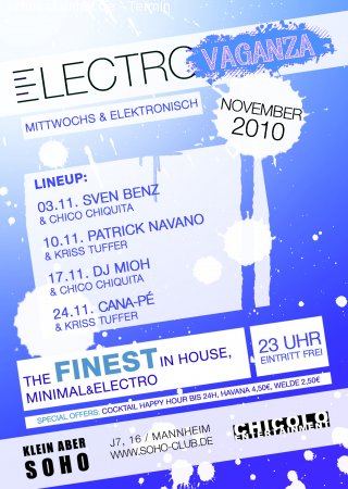 Electrovaganza: Cana-pé Werbeplakat