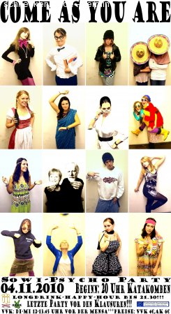 Sowi-Psycho Party Werbeplakat