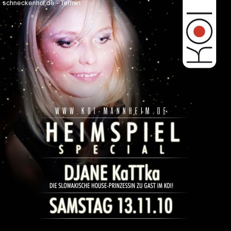 HEIMSPIEL SPEZ. - DJane KaTTka Werbeplakat