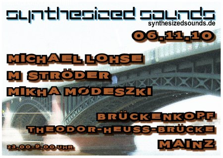 Die elektronische Brücke Werbeplakat