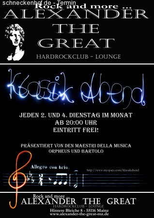 Klassik Abend Werbeplakat