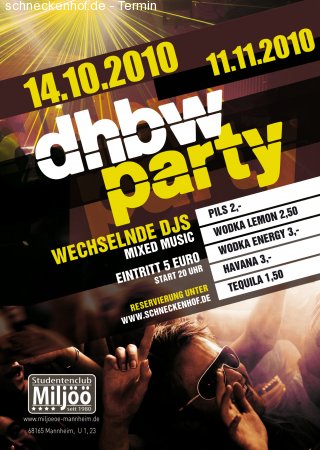 dhbwParty Werbeplakat