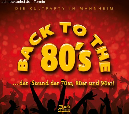 80er Silvester Nacht Werbeplakat