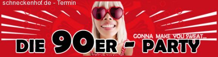 Die 90er Party Werbeplakat