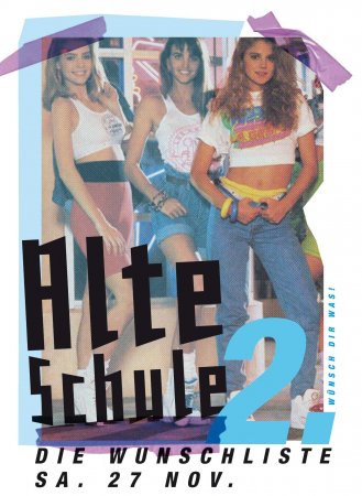 Alte Schule - Wunschliste! Werbeplakat