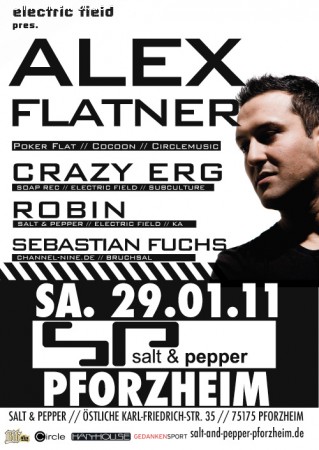 Electirc Field pres. Alex Flat Werbeplakat