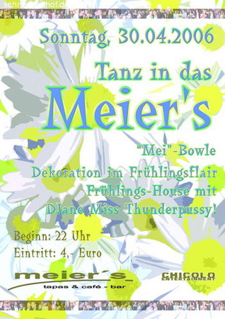Tanz in das Meier's! Werbeplakat