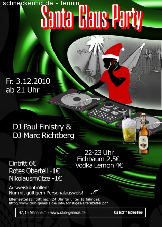 Santa Claus Party Werbeplakat