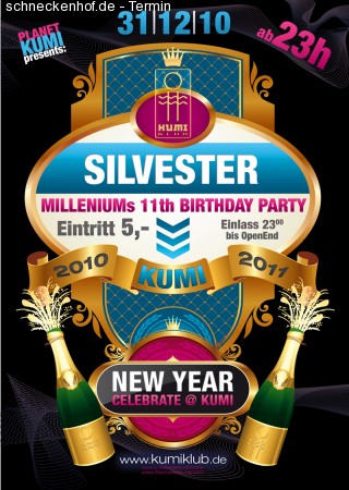 Silvester Party Werbeplakat