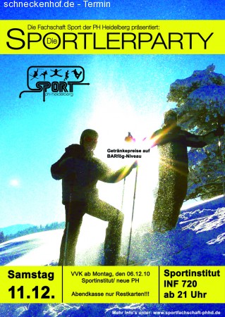 PH Sportlerparty Werbeplakat