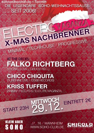 Electrovaganza-XmasNachbrenner Werbeplakat