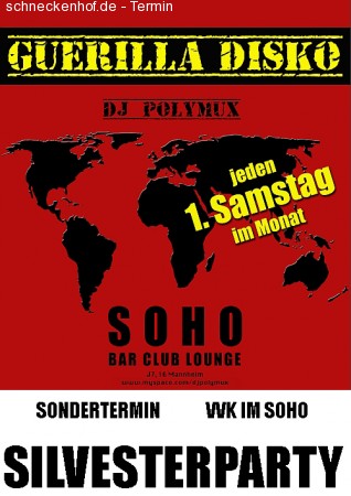 Guerilla Disko-Silvester Spec. Werbeplakat