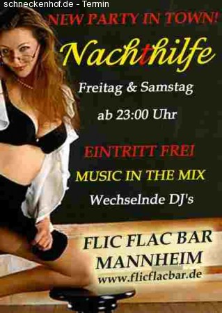 Nachthilfe Werbeplakat