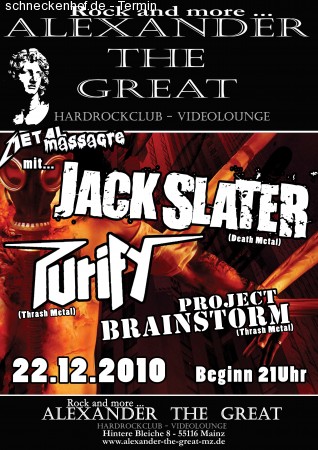 Metal Massacre mit Jack Slater Werbeplakat