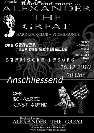 Das Grauen auf der Schwelle Werbeplakat