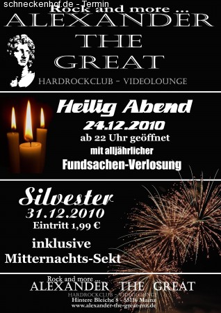 Silvester Werbeplakat