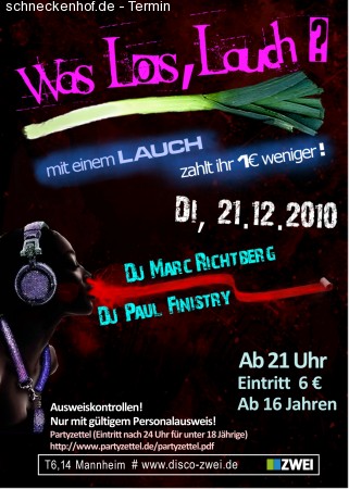 1.  Was Los, Lauch ?  - Party! Werbeplakat