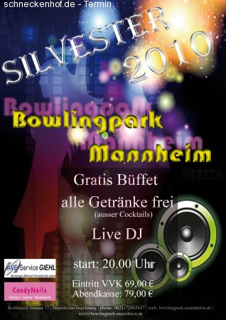 Silvester Party Werbeplakat