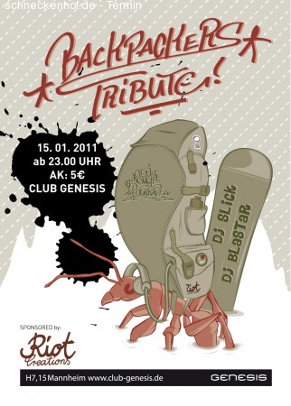 Backpackers Tribute Werbeplakat