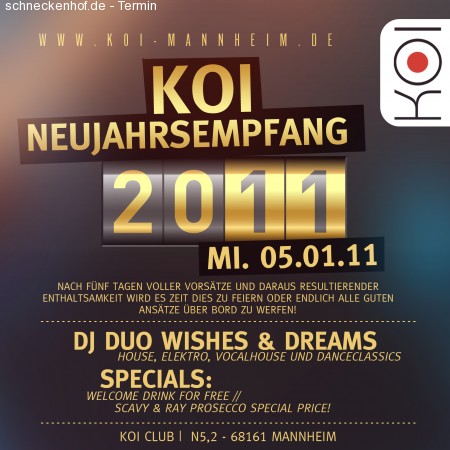KOI Neujahrsempfang Werbeplakat