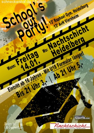 Schools Club - 13er Raphael Werbeplakat