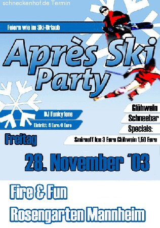 Après Ski Party Werbeplakat