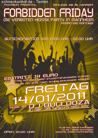 Forbidden Friday Werbeplakat