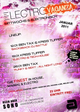 Electrovaganza Werbeplakat