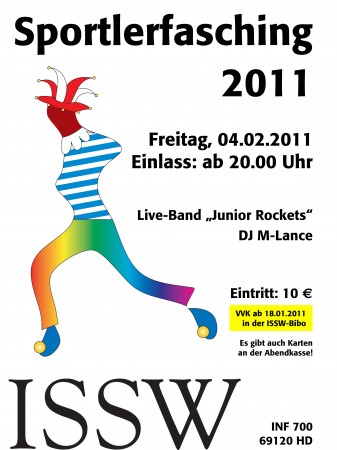 Sportlerfasching HD 2011! Werbeplakat