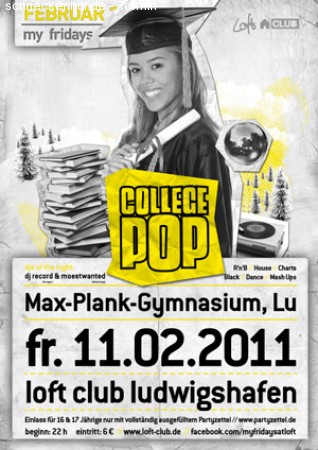 College Pop Werbeplakat