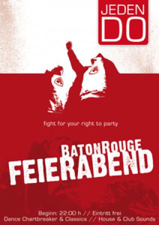Baton Rouge Feierabend Werbeplakat