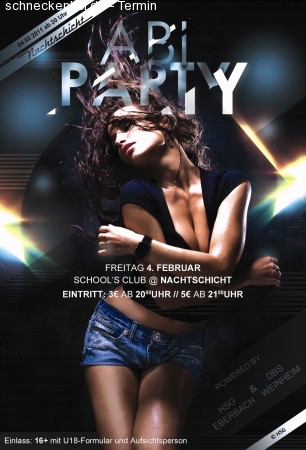 School´s Club - HSG u. DBS Werbeplakat