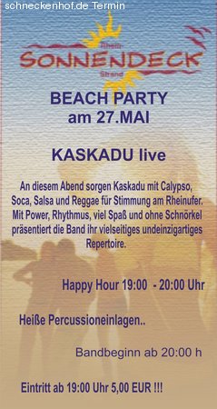 Beach Party Werbeplakat