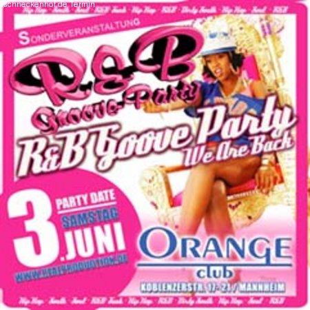 R&B Groove Party Werbeplakat
