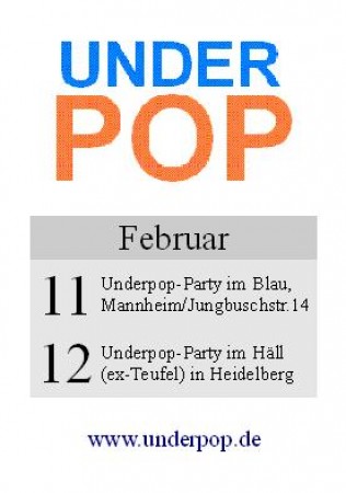 Underpop-Party Werbeplakat