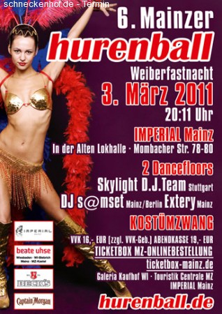 6. Mainzer Hurenball Werbeplakat