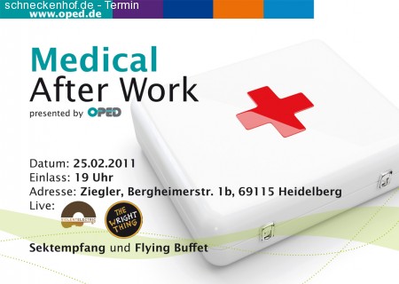 Medical After Work Werbeplakat