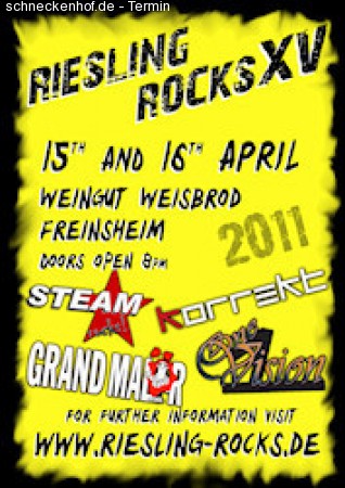 Riesling Rocks XV - Samstag Werbeplakat