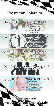 Motto Party James Bond &  Girl Werbeplakat