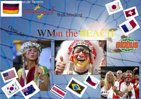 WM  Beach Party Werbeplakat