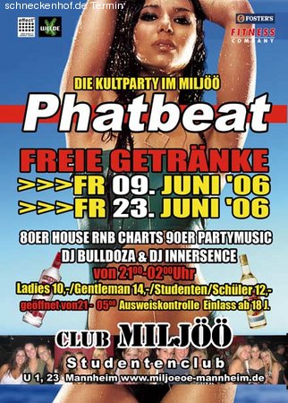 WM Er&ouml;ffnung & Phatbeat Party Werbeplakat