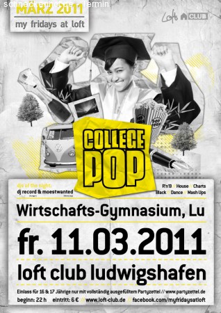 College Pop Werbeplakat
