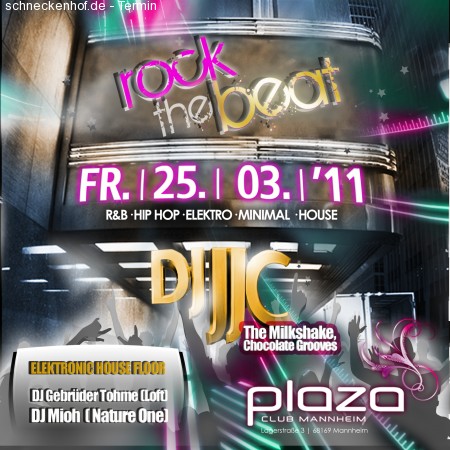 ROCK THE BEAT  DJ JJC Werbeplakat