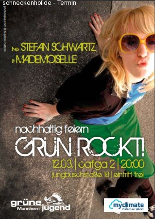 3. Grün rockt Party Werbeplakat