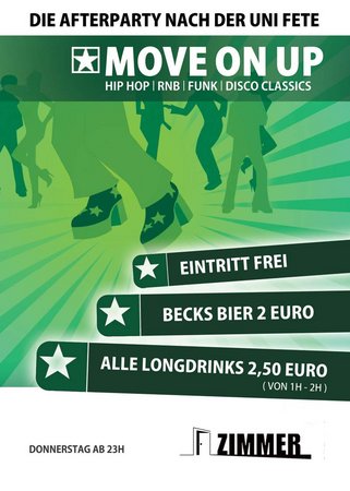move on up Werbeplakat