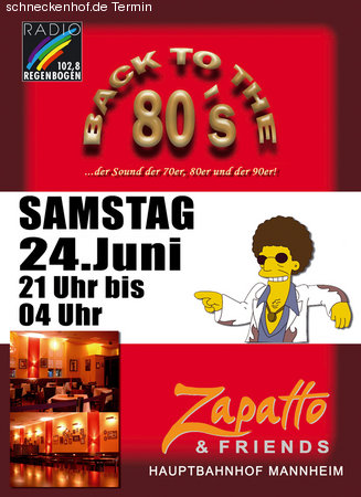 Back to the 80's Werbeplakat