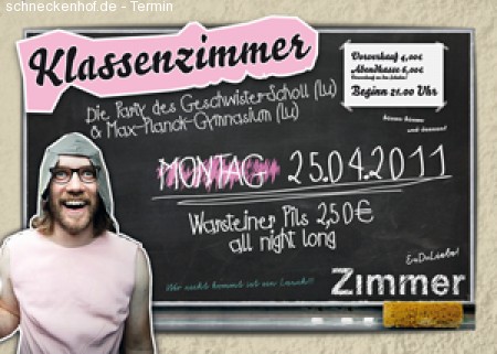 Klassenzimmer Werbeplakat