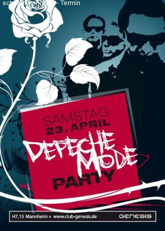 Depeche Mode Party Werbeplakat